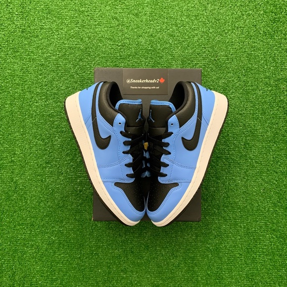 -Edm- 💠*NEW* Air Jordan 1 Low “University Blue” (GS) - Picture 2 of 11